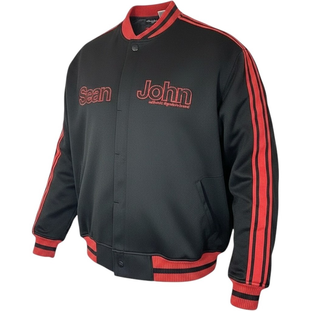 VINTAGE Y2K Sean John Varsity Bomber Jacket Mens XXXL 3XL Baggy Hip Hop